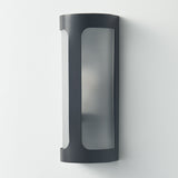 Victoria Outdoor Sconce | Aluminum Asteroid, Frosted Glass,