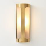 Victoria Outdoor Sconce | Vintage Brass, Frosted Glass,