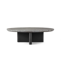 Victoria Aluminum Oval Stone Coffee Table