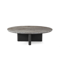 Victoria Aluminum Oval Stone Coffee Table