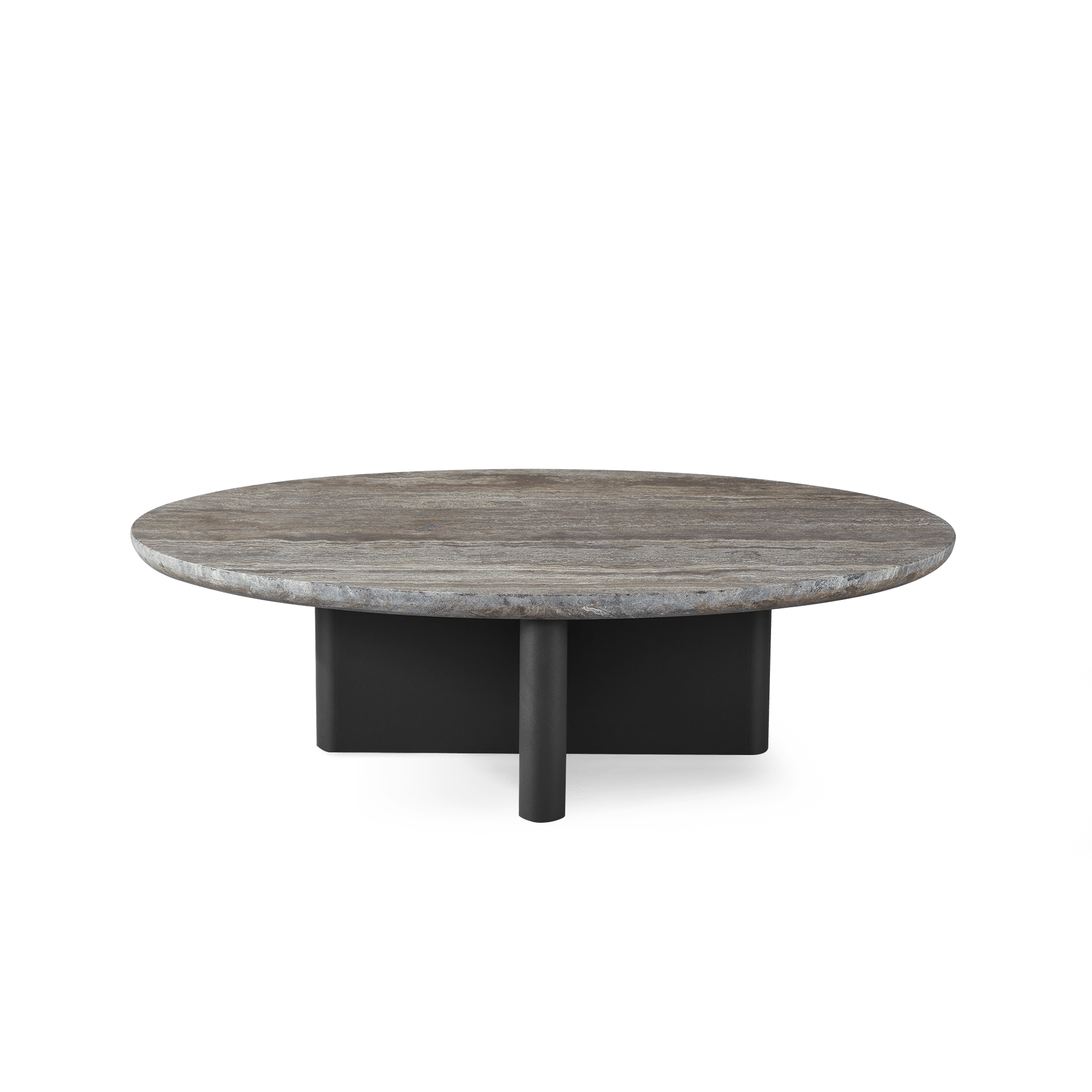 Victoria Aluminum Oval Stone Coffee Table