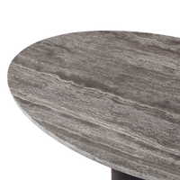 Victoria Aluminum Oval Stone Coffee Table