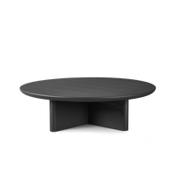 Victoria Aluminum Round Slatted Coffee Table