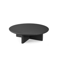Victoria Aluminum Round Slatted Coffee Table