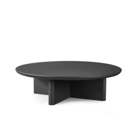 Victoria Aluminum Round Slatted Coffee Table