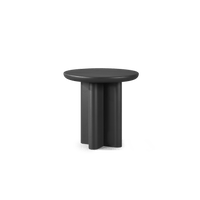 Victoria Aluminum Round Slatted Side Table