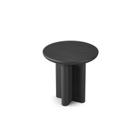 Victoria Aluminum Round Slatted Side Table