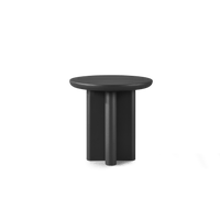 Victoria Aluminum Round Slatted Side Table