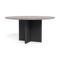 Victoria Aluminum Stone Round Dining Table 60"