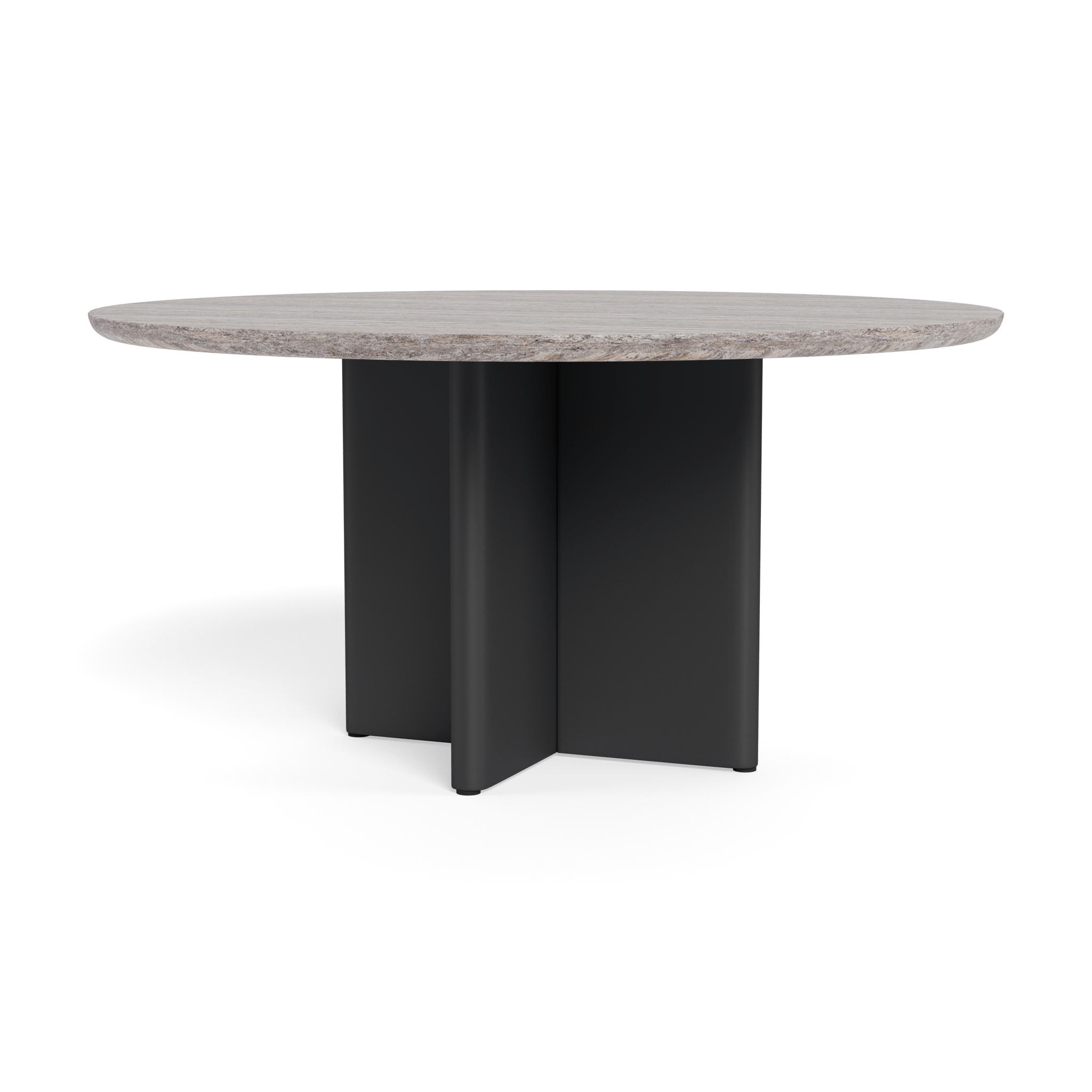 Victoria Aluminum Stone Round Dining Table 60"