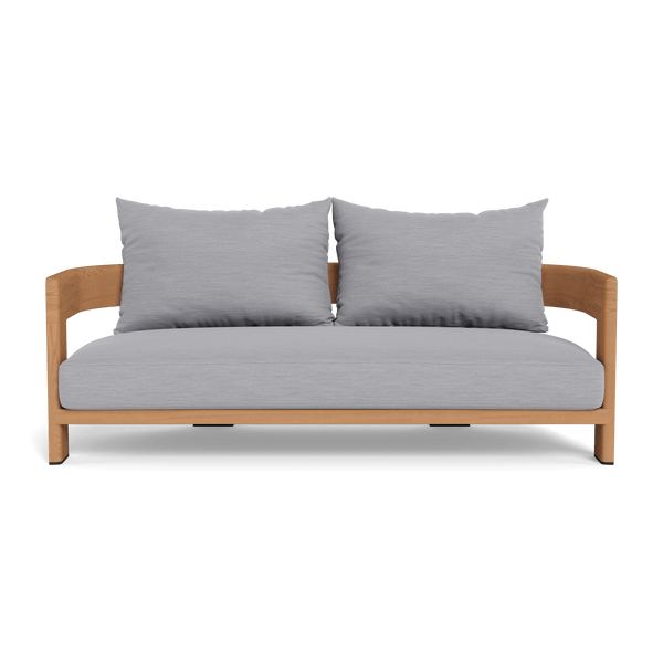 Victoria Teak 2 Seat Sofa | Teak Natural, Pebble Cloud,