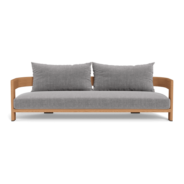 Victoria Teak 3 Seat Sofa | Teak Natural, Altona Dove,