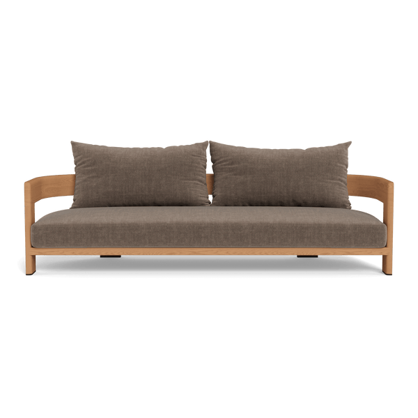 Victoria Teak 3 Seat Sofa | Teak Natural, Altona Mink,
