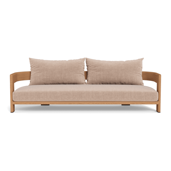 Victoria Teak 3 Seat Sofa | Teak Natural, Altona Sand,