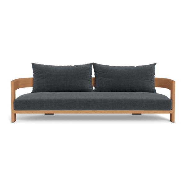 Victoria Teak 3 Seat Sofa | Teak Natural, Altona Slate,