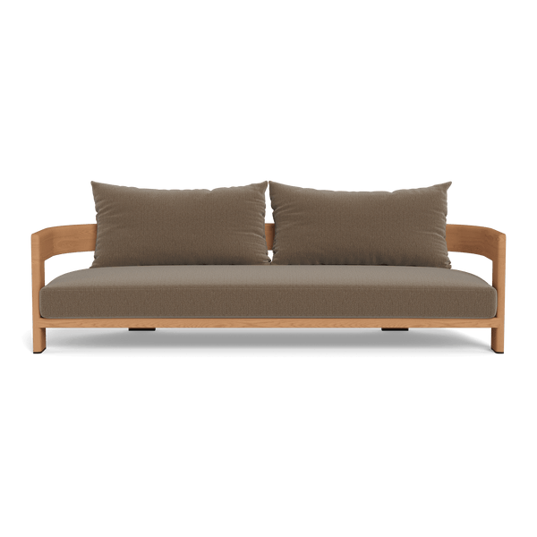 Victoria Teak 3 Seat Sofa | Teak Natural, Marley Mink,