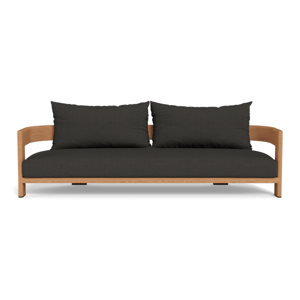 Victoria Teak 3 Seat Sofa | Teak Natural, Monterey Charcoal,