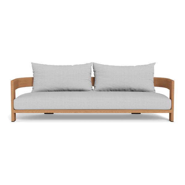 Victoria Teak 3 Seat Sofa | Teak Natural, Monterey Silver,