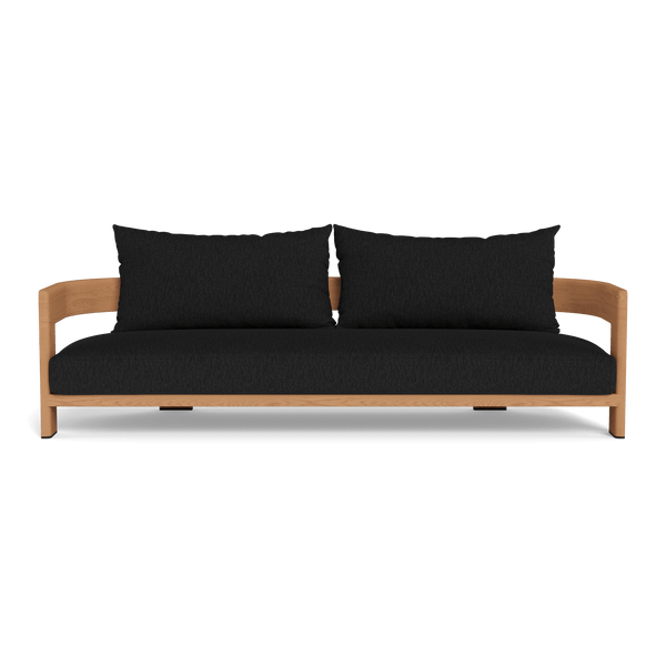 Victoria Teak 3 Seat Sofa | Teak Natural, Pebble Charcoal,