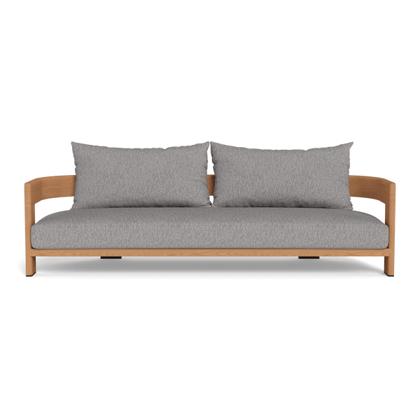 Victoria Teak 3 Seat Sofa | Teak Natural, Pebble Fog,