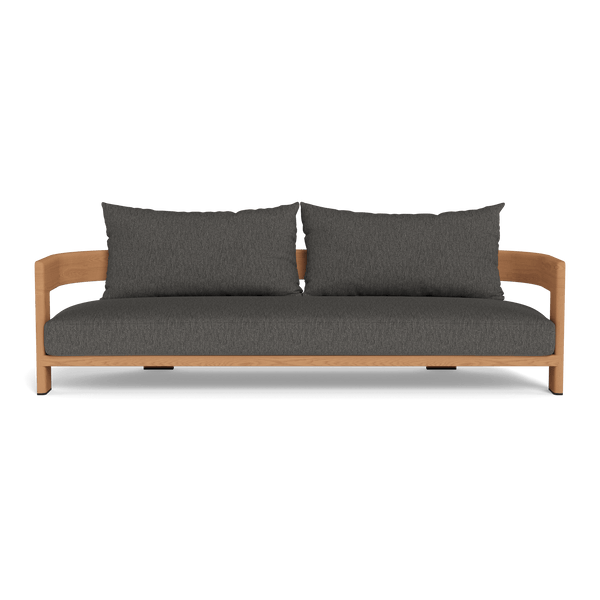 Victoria Teak 3 Seat Sofa | Teak Natural, Pebble Smoke,