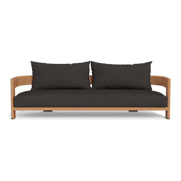 Victoria Teak 3 Seat Sofa | Teak Natural, Stirling Flint,