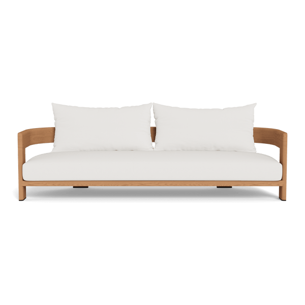 Victoria Teak 3 Seat Sofa | Teak Natural, Stirling Salt,