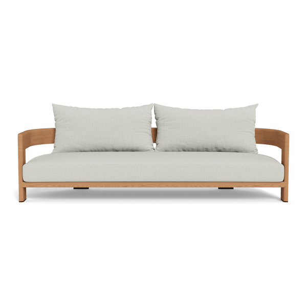 Victoria Teak 3 Seat Sofa | Teak Natural, Stirling Smoke,