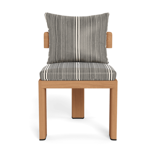 Victoria Teak Armless Dining Chair | Teak Natural, Bateau Classic,