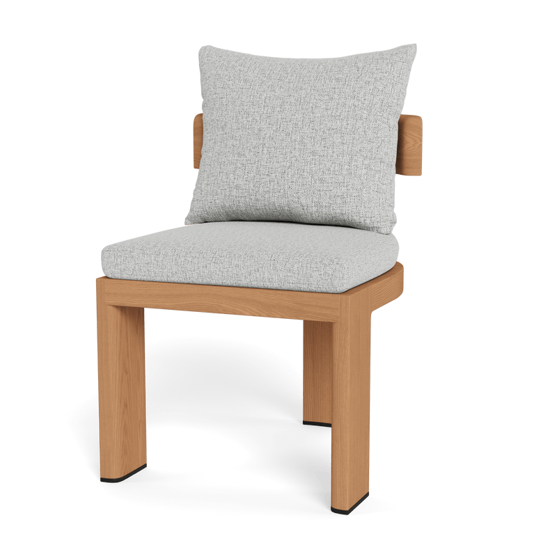 Victoria Teak Armless Dining Chair | Teak Natural, Copacabana Sand,