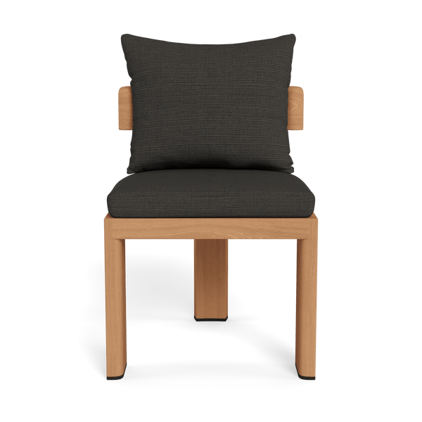 Victoria Teak Armless Dining Chair | Teak Natural, Monterey Charcoal,