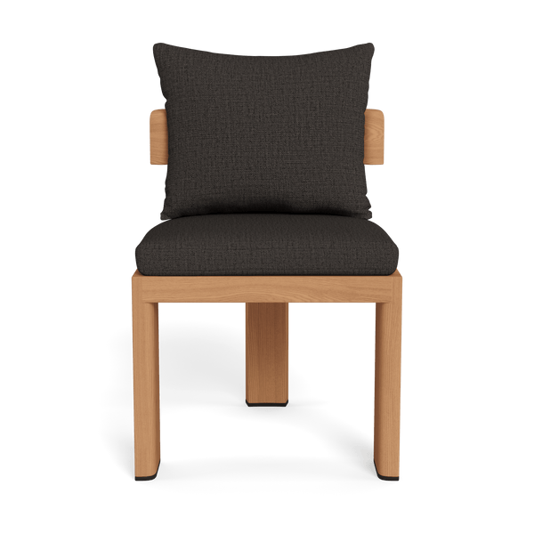 Victoria Teak Armless Dining Chair | Teak Natural, Stirling Flint,