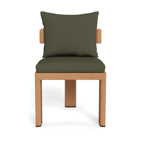 Victoria Teak Armless Dining Chair | Teak Natural, Stirling Moss,