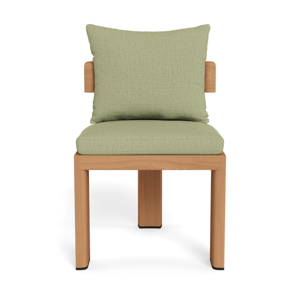 Victoria Teak Armless Dining Chair | Teak Natural, Stirling Sage,