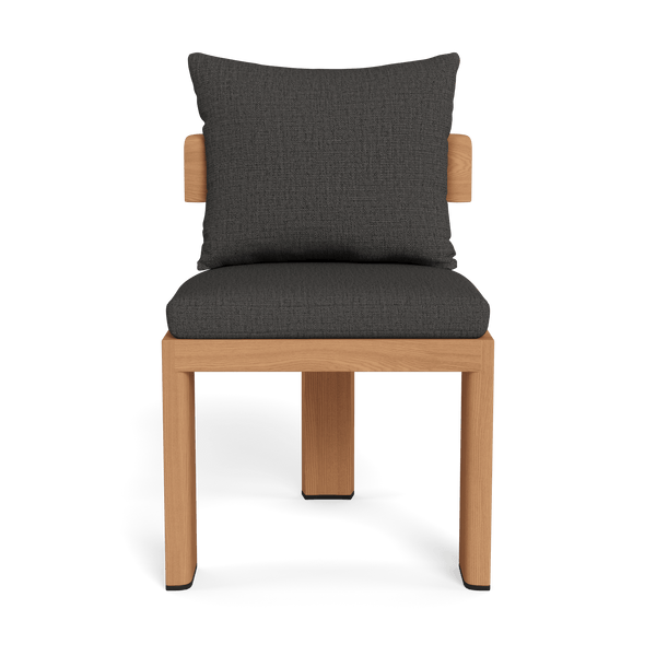 Victoria Teak Armless Dining Chair | Teak Natural, Stirling Shadow,