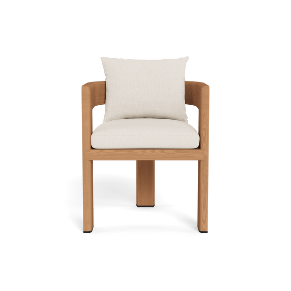 Victoria Teak Dining Chair | Teak Natural, Stirling Linen,