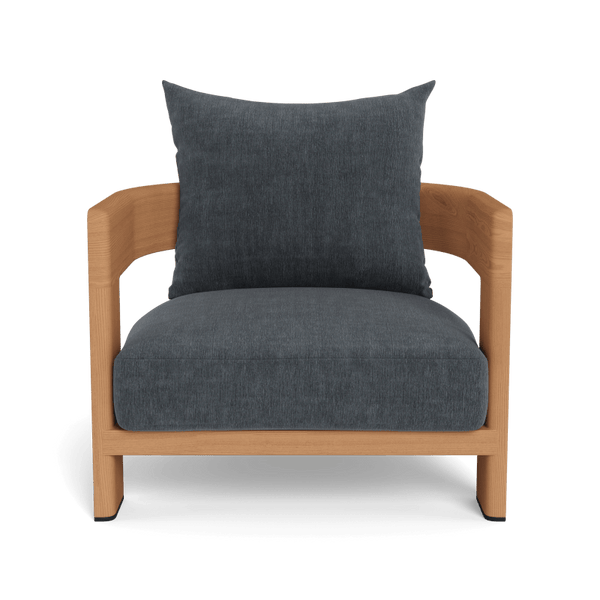 Victoria Teak Lounge Chair | Teak Natural, Altona Slate,