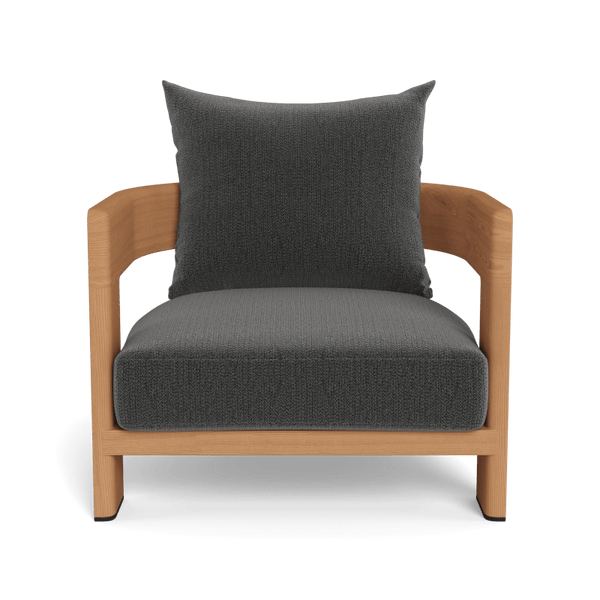 Victoria Teak Lounge Chair | Teak Natural, Marley Boulder,