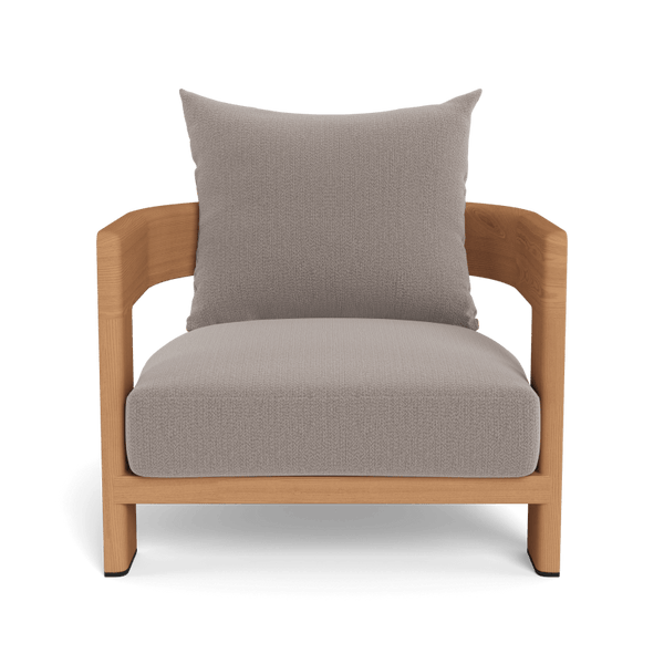 Victoria Teak Lounge Chair | Teak Natural, Marley Chinchilla,