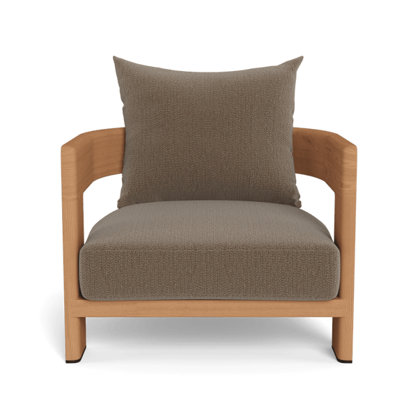 Victoria Teak Lounge Chair | Teak Natural, Marley Mink,