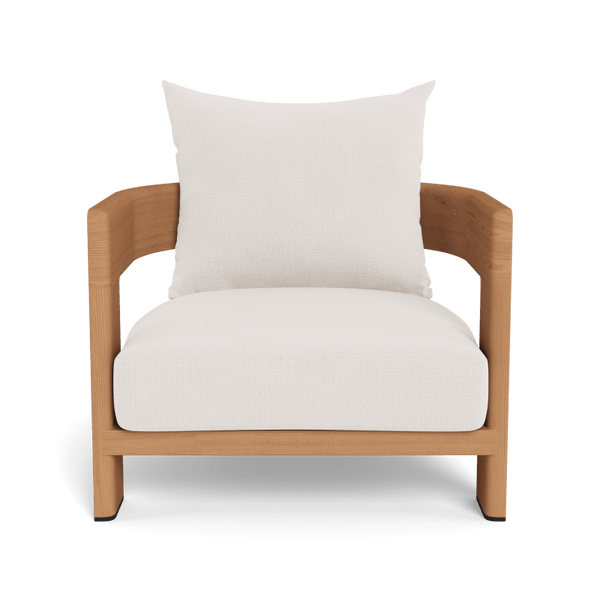 Victoria Teak Lounge Chair | Teak Natural, Marley Snow,