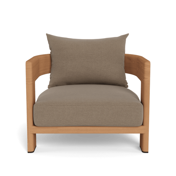 Victoria Teak Lounge Chair | Teak Natural, Panama Coco,