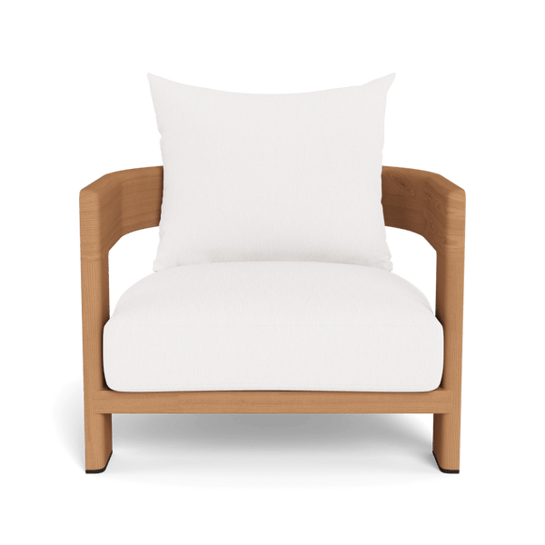 Victoria Teak Lounge Chair | Teak Natural, Pebble White,