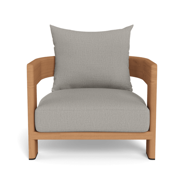 Victoria Teak Lounge Chair | Teak Natural, Stirling Fog,