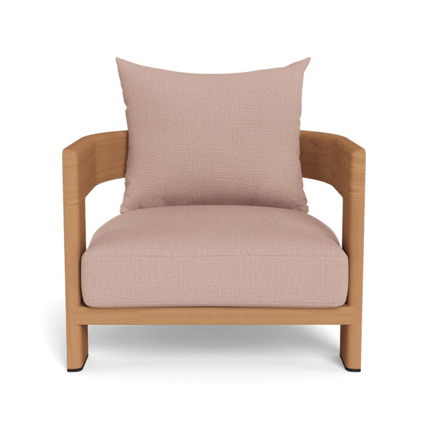 Victoria Teak Lounge Chair | Teak Natural, Stirling Powder,