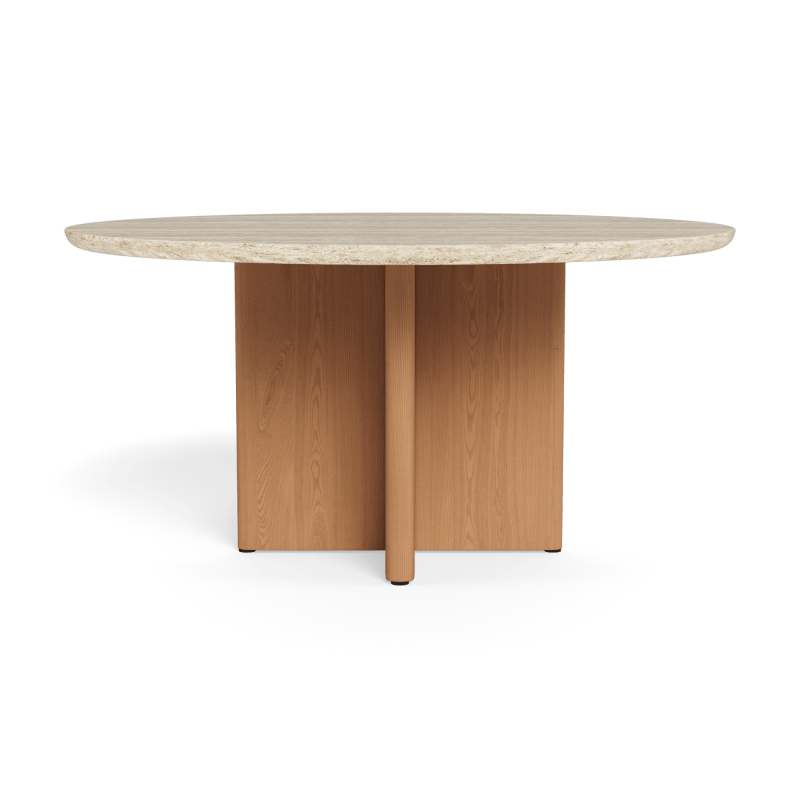 Στρογγυλό τραπέζι φαγητού Victoria Teak 1500