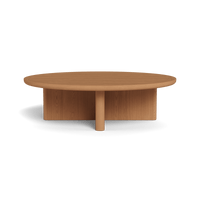 Στρογγυλό τραπεζάκι σαλονιού από teak Victoria