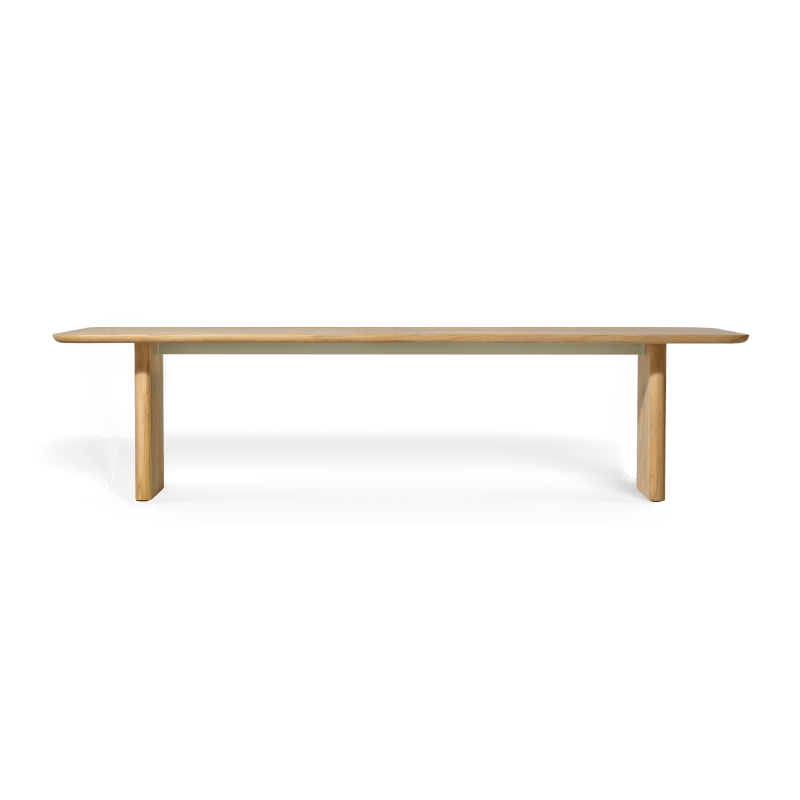 Victoria Teak Slatted Dining Table 120"