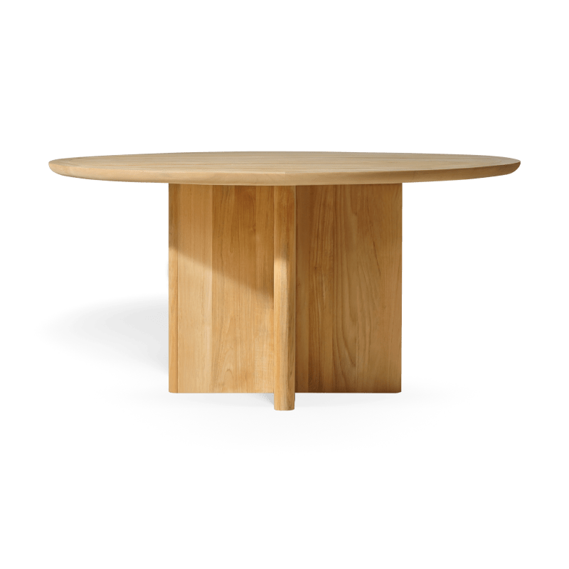 Victoria Teak Slatted Dining Table 60"