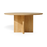 Victoria Teak Slatted Dining Table 60" | Teak Natural, ,